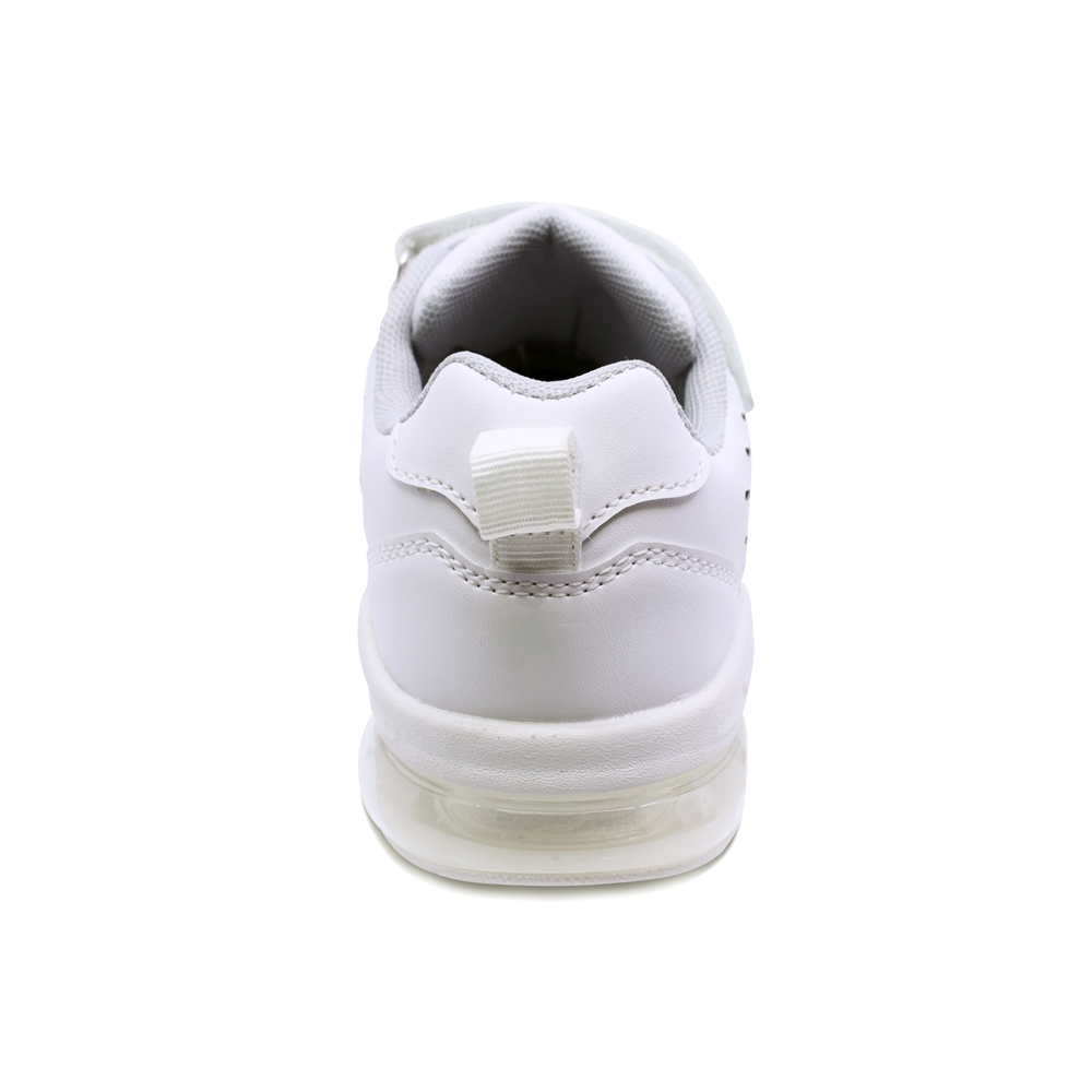 thumbnail image 4 of Tenis escolar Audaz para niño sintético blanco Maserati con doble tira de contacto, 4 of 5