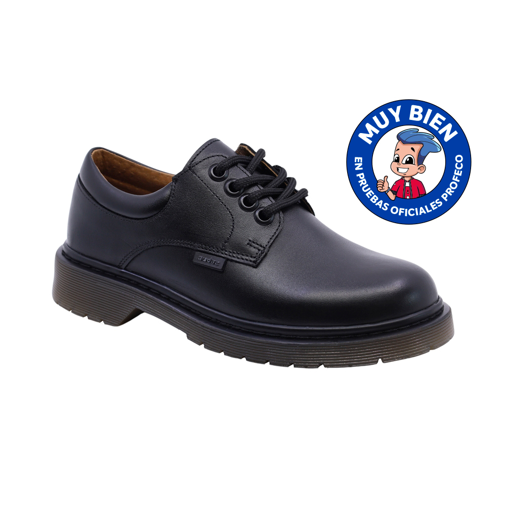 thumbnail image 1 of Zapato escolar Audaz para niño de piel negro Martín con agujetas, 1 of 4