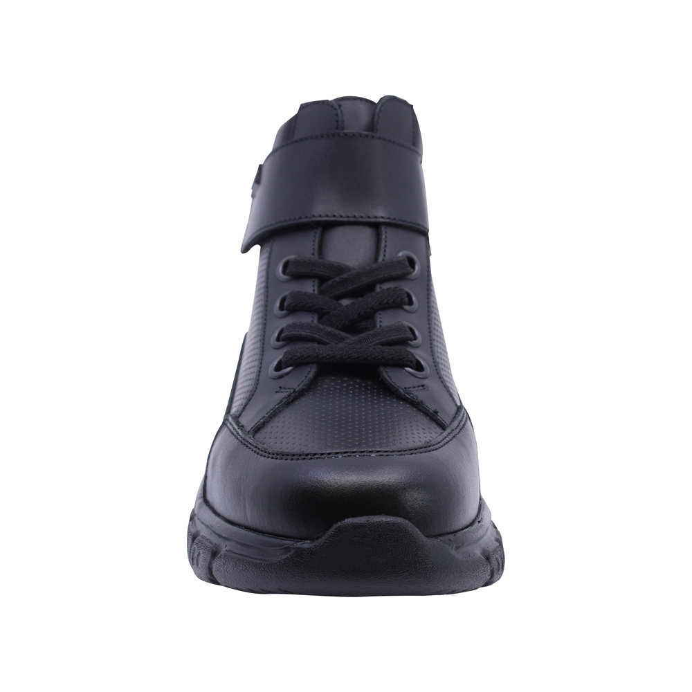 thumbnail image 3 of Bota escolar Audaz para niño de corte piel negro Balu con ajuste combinado, 3 of 6