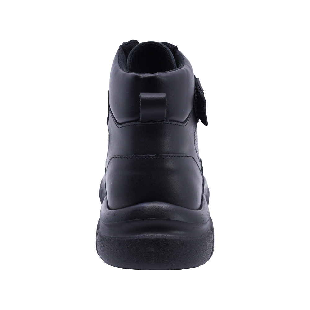 thumbnail image 4 of Bota escolar Audaz para niño de corte piel negro Balu con ajuste combinado, 4 of 6