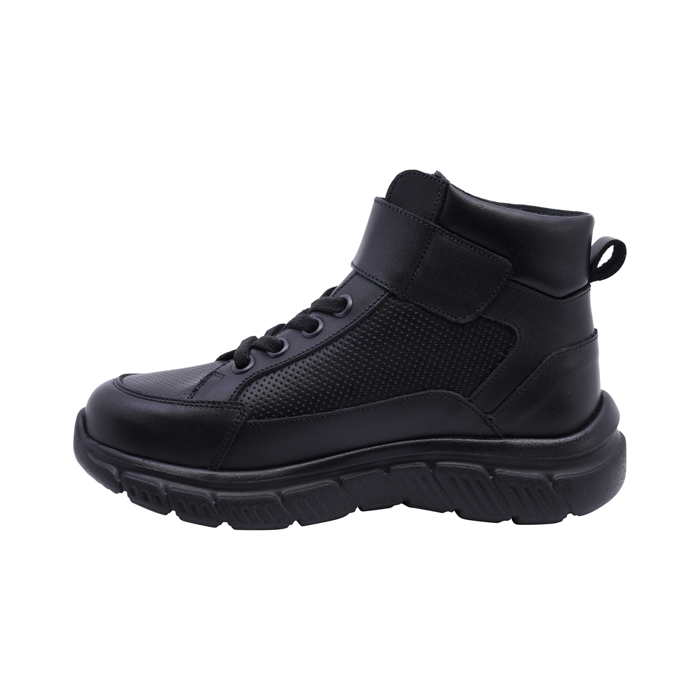 thumbnail image 5 of Bota escolar Audaz para niño de corte piel negro Balu con ajuste combinado, 5 of 6