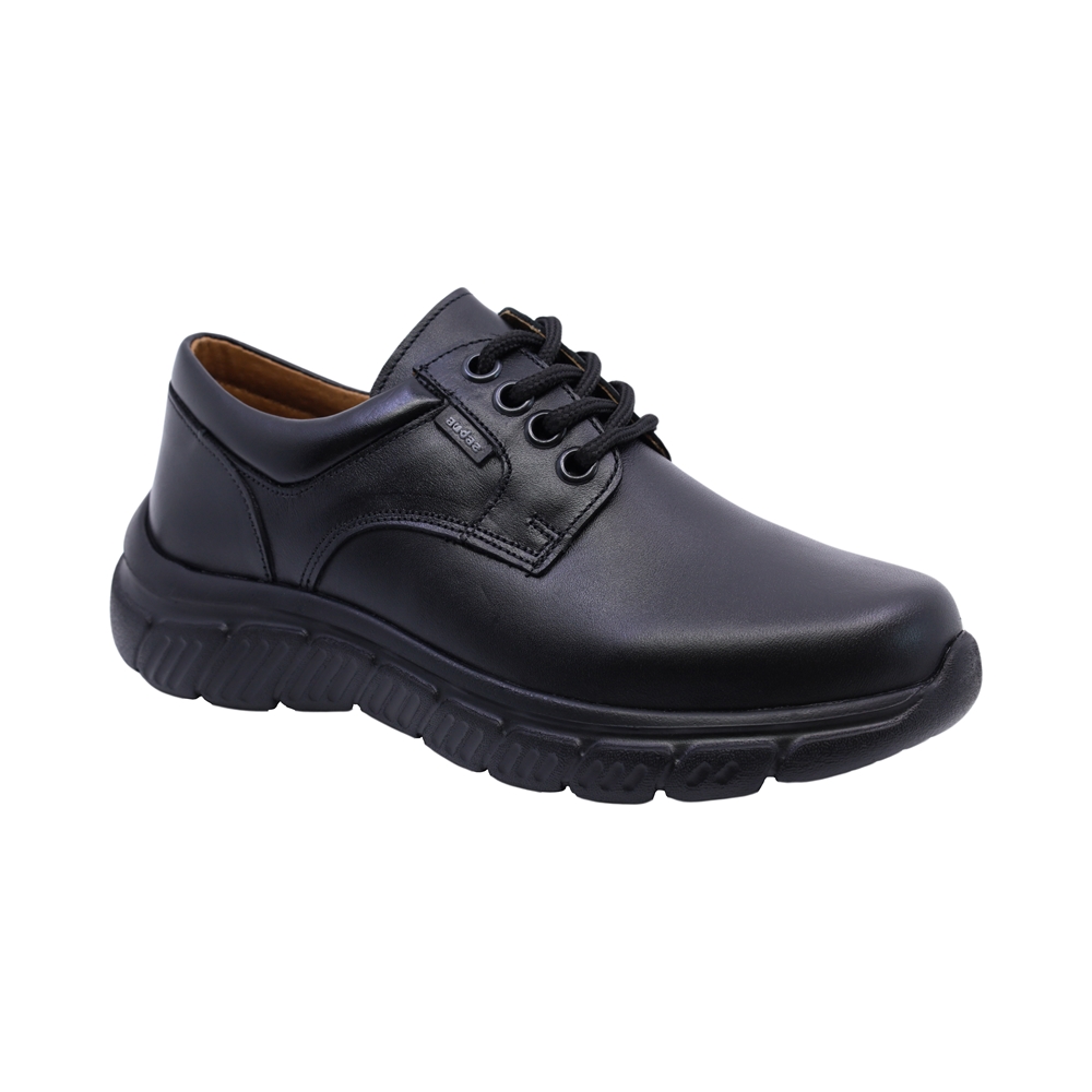 Zapato escolar Audaz para niño de piel negro Balu con suela deportiva