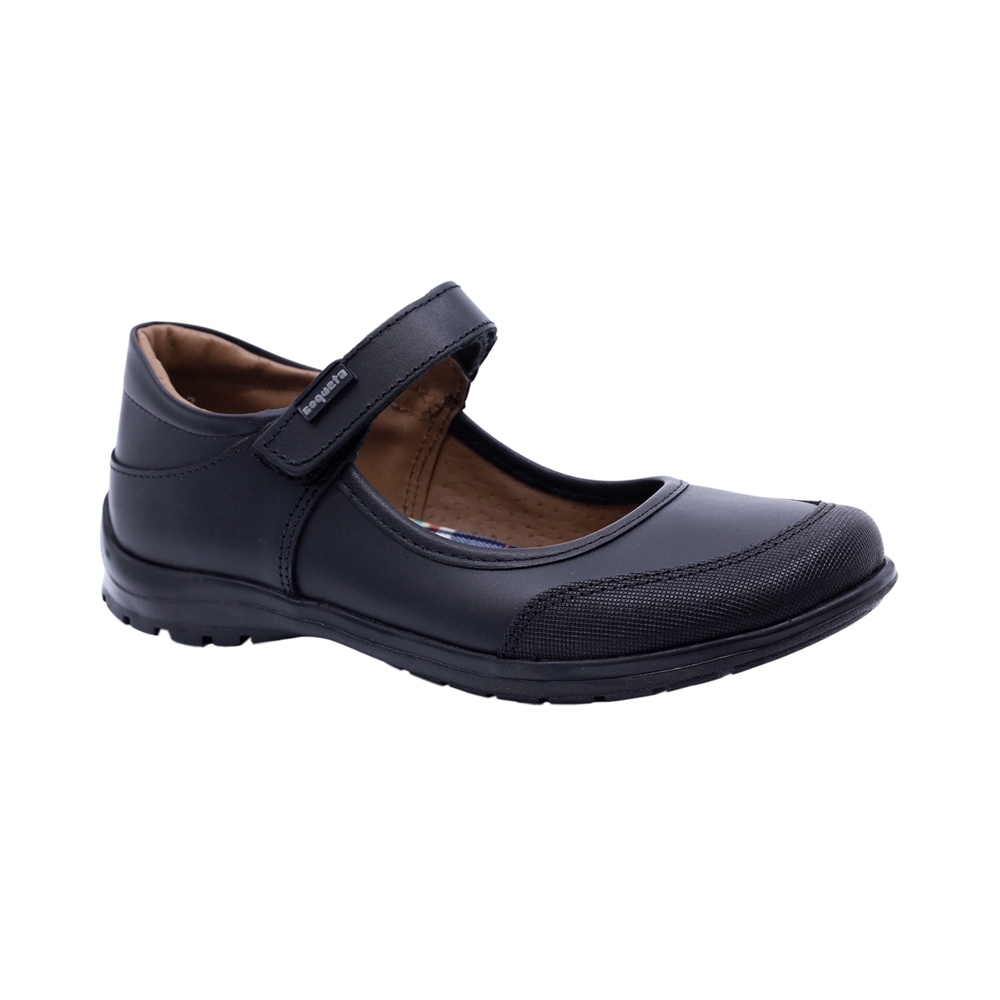 thumbnail image 1 of Zapato escolar Coqueta para niña en piel negro Danna anti-raspaduras, 1 of 4